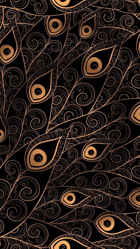 Gold Peacock Wallpaper, Abstract Hd, Peacock Wallpaper, Motif Batik, Valentines Wallpaper, Phone Wallpaper Patterns, Black Wallpaper Iphone, Dot Art Painting, Pink Wallpaper Iphone