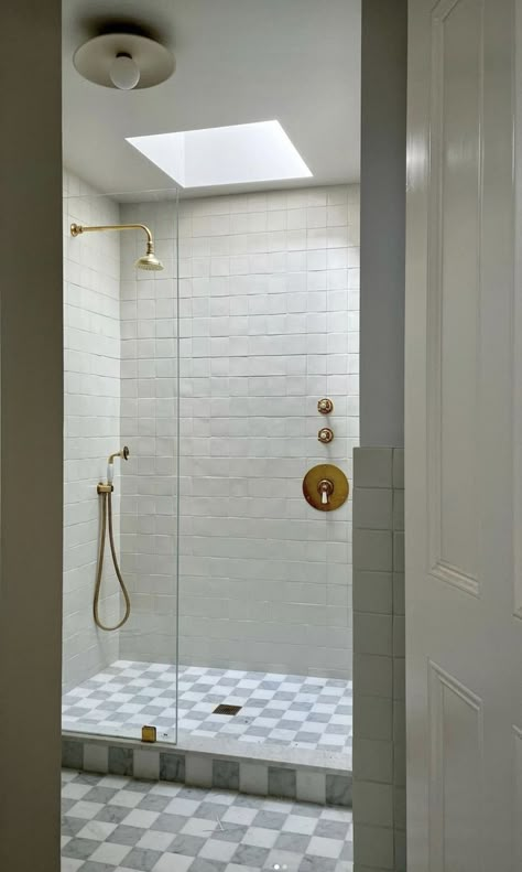 Checkerboard Floors, Boys Bathroom, Bathroom Inspiration Decor, Girls Bathroom, Basement Bathroom, Upstairs Bathrooms, Bathroom Renos, Bathroom Style, House Bathroom