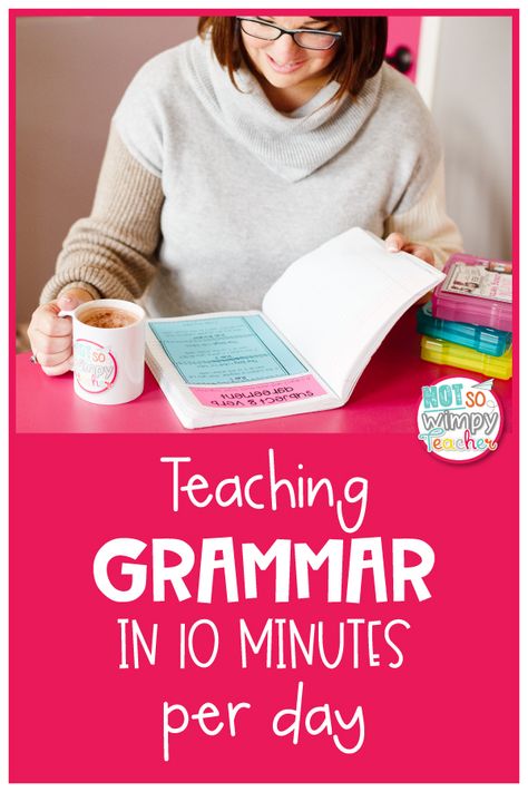 How do you teach grammar? Check out this simple routine that will allow you to teach grammar in just 10 minutes per day. Not So Wimpy Teacher, Articles Grammar, Proper Punctuation, How To Teach Grammar, Simple Routine, Personal Narrative Writing, Middle School Counseling, Grammar Check, Grammar For Kids