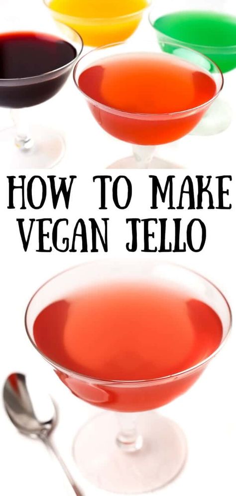 Healthy Jello, Vegan Jello, Jello Fruit, Homemade Jello, Vegan Jelly, Low Carb Snack, Vegan Kids, Jello Recipes, Vegan Healthy