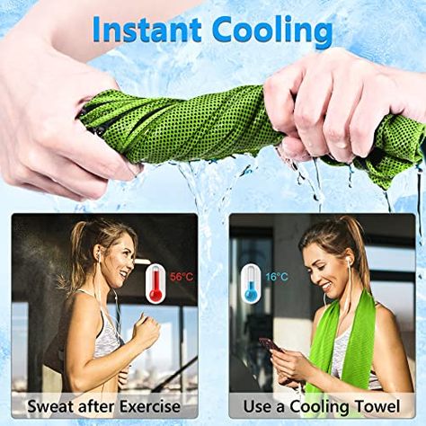 SZELAM  Cooling Towel (40”x 12”) Sweat Towel, Cool Rags for Neck, Ice Towel for Sport, Yoga, Trip, Beach, Camping, Cruise, Gym and More, Wet Towels Cool Down for Neck Cruise Accessories, Sweat Towel, Accessories Beach, Cooling Towels, Towel Workout, Wet Towel, Gym Accessories, Beach Camping, Yoga Accessories