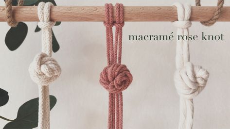 Hi, in this video tutorial I show how to tie rose knot using various cords Macrame Rose, Macrame Tutorial Beginner, Macrame Knots Step By Step, Macrame Flowers, Knot Tutorial, Bohemian Crafts, Free Macrame Patterns, How To Make Rose, Macrame Knots Tutorial