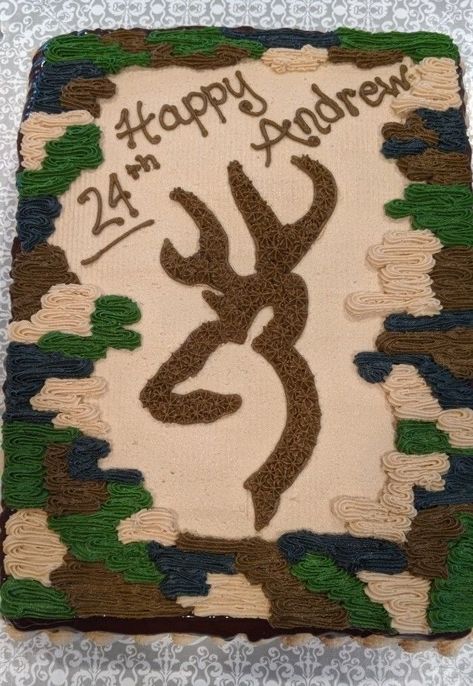 Hunting Cakes For Men, Buck Birthday Cake, Hunting Cake Ideas For Men, Hunting Theme Cake, Easy Hunting Cake, Diy Hunting Cake, Hunting Birthday Cakes For Men Deer, Deer Hunting Cake, Hunting Cake