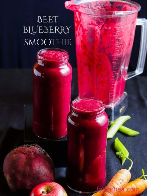 Beet with blueberry weight loss smoothie - FOODHEAL Liver Cleanse Smoothie, Beet Smoothie, Blueberry Smoothie, Smoothie Packs, Smoothies For Kids, Raspberry Smoothie, How To Make Smoothies, Blueberries Smoothie, The Smoothie Diet