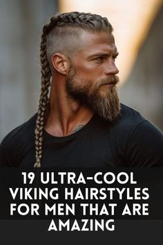 Hair Style Men Viking Hair And Beard Styles, Viking Haircut Men Long, Men’s Long Hair Shaved Sides, Viking Braids Men Long Hair, Viking Men Braids, Viking Braids Men Long, Viking Hair Braids Male, Easy Viking Hair Men, Viking Look Men