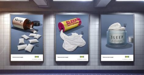 These Brilliant Ikea Posters About Sleep Will Make You Look Twice Ikea Ad, Ikea Duvet, Ikea Uk, Benefits Of Sleep, Advertising Ideas, Ikea Bed, Publicidad Creativa, Campaign Posters, Perfect Storm