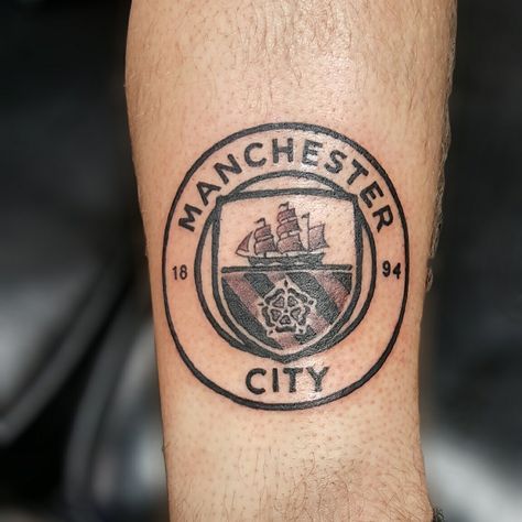 Man City Tattoo, Manchester City Tattoo, City Tattoo Design, Tattoo Aesthetics, Horse Tattoo Design, City Tattoo, Horse Tattoo, Man City, Manchester City