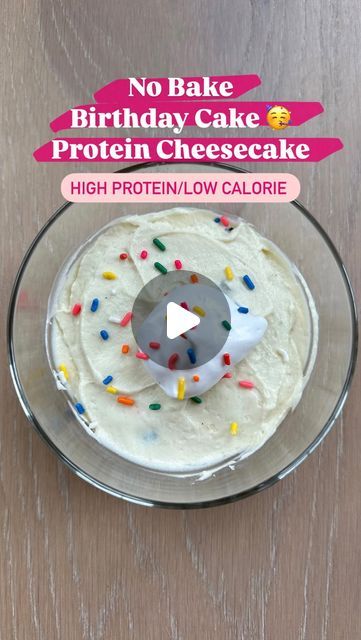 EMMA MONTGOMERY on Instagram: "No Bake Birthday Cake Protein Cheesecake 🥳  Ready in minutes, high protein, & delicious!  What you’ll need: 1 vanilla non fat Greek yogurt or 150g (I used Two Good) 17g birthday cake protein powder (I used HAPI- code emma) 21g (2 tbsp) whipped cream cheese 7g (1 tbsp) SF vanilla pudding mix 4g (1tsp) sprinkles 1/2 tsp cake batter extract   How to make: Combine yogurt, cream cheese, protein powder, cake batter extract & pudding powder. Mix completely.  Smooth mixture into a bowl, top with sprinkles.   Can eat immediately, but for best results, refrigerate for an hour first, or put in the freezer for around 10 minutes.  Makes one serving Macros: 240 calories- 26p/16c/8f" No Bake Birthday Cake, Protein Powder Cake, Cake Batter Extract, Bake Birthday Cake, Emma Montgomery, Macro Snacks, Yogurt Cream Cheese, Birthday Cake Protein, Low Cal Dessert