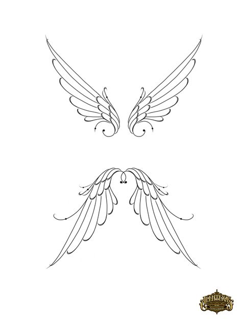 Angel Wings Tattoo Shoulder, Angel Wings Tattoo Stencil, Wing Tattoo On Shoulder, Cyberciligism Tattoo, Wing Tattoos On Back, Mandela Tattoo, Alas Tattoo, Side Thigh Tattoos, Small Back Tattoos