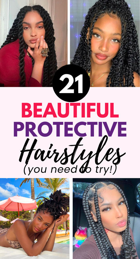 In this post, I cover trending protective hairstyles you're going to love. It includes Faux Locs Hairstyles, Quick Braided Hairstyles, Cute Box Braids Hairstyles, Protective Hairstyles Braids. So if you're looking for Hairstyle Inspo - this is it. Also includes Hairdos For Curly Hair and Locs Hairstyles
Check out these Baddie Hairstyles - I promise you'll love them! Quick Beach Hairstyles For Black Women, Quick Big Braids For Black Women, Protective Hairstyles For Mexican Hair, Faux Hairstyles For Women, Easy Braids Hairstyles For Black Women, Thick Braids Hairstyles, Braided Boho Hairstyles, Curly Braided Hairstyles For Black Women, Passion Twist Updo Styles