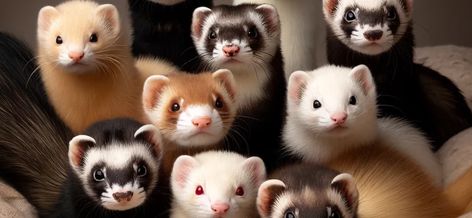 The Fascinating World of Ferrets: Types, Colors, and Lifespans | Ferret Diy, Cute Ferrets, Curious Creatures, Ferret, Unique Colors, Different Types, Did You Know, Color Variations, Gift Ideas