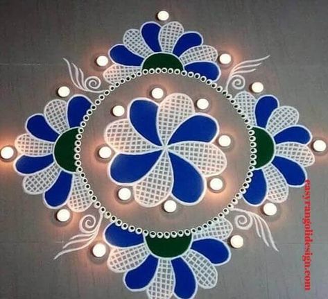 Simpal Rangoli Designs, Small Rangoli Designs, Simple Flower Rangoli, Rangoli Designs For Competition, Designs Rangoli, Rangoli Designs Simple Diwali, Rangoli Designs Photos, Rangoli Side Designs, Rangoli Designs Latest