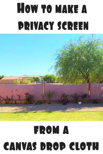 Diy Privacy Screen, Outdoor Privacy Screen, Diy Mom, Canvas Drop Cloths, Patio Layout, Wood And Fabric, Privacy Screen Outdoor, Outdoor Privacy, Diy Outdoor Decor