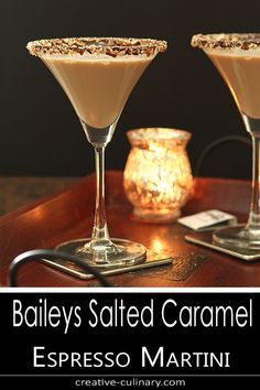 Caramel Cocktail, Fantastic Dessert, Salted Caramel Martini, Caramel Martini, Baileys Cocktails, Espresso Martini Cocktail, Salted Caramels, Espresso Martini Recipe, Whisky Cocktail