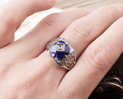 Vampire Diaries Jewelry, Daylight Ring, Bark Ring, Delicate Gold Ring, Twig Engagement Ring, Blue Crystal Earrings, Caroline Forbes, Lapis Lazuli Stone, Anniversary Jewelry