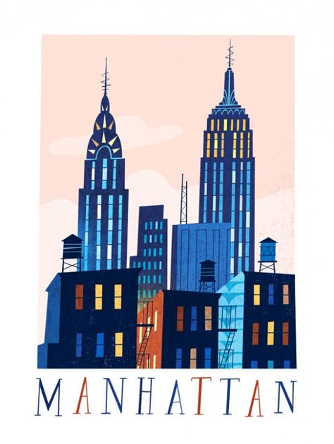 New York Illustration, Alley Cats, Voyage New York, Manhattan Ny, Travel Icon, Alley Cat, City Illustration, Picture Illustration, City Scene