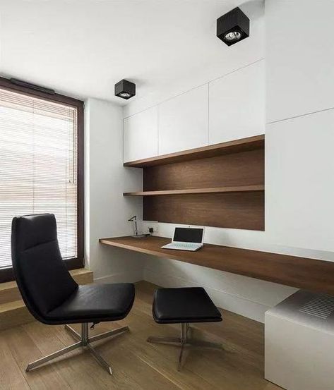 45 Amazing Home Office Ideas & Design - Page 45 of 45 - SooPush Study Room Design, Interior Minimalista, Study Nook, Study Area, Office Designs, Small Room Design, Design Del Prodotto, Home Office Ideas, Study Table