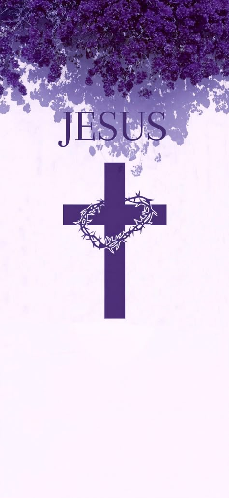 Purple Jesus Wallpaper, Pretty Cross Wallpaper, Christian Wallpapers Aesthetic, Purple Christian Wallpaper, Wallpaper Aesthetic Christian, Wallpaper Hope, Bible Quotes Background, Christian Iphone Wallpaper, Catholic Wallpaper