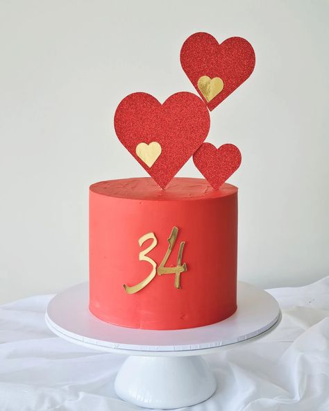 A celebration filled with love and happiness ❤️ Happy 34th birthday ❤️ #happy34th #cakeoflove #redbuttercream #heartfeltcreations #heartfeltcelebrations #birthdaylove #34thbirthdaycake #34thbirthday❤️ #34thbirthday #34thbirthdaycake #valentinehearts #valentinecake #tarneit #truganina #mambourin #rockbank #carolinesprings #taylorslake #manorlakes #pointcookcakes #pointcook #sanctuarylakes 34th Birthday Cake, Happy 34th Birthday, 34th Birthday, Valentine Cake, Love And Happiness, Heartfelt Creations, Birthday Love, Cakes Cupcakes, Bday Ideas