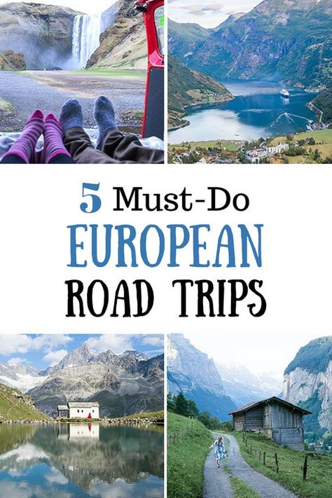 5 Of The Best Road Trips in Europe (And How Many Days You'll Need) European Road Trip Route, Trips In Europe, Best Road Trips, European Road Trip, Traveling Europe, Road Trip Europe, Road Trip Routes, Perfect Road Trip, Adventure Inspiration