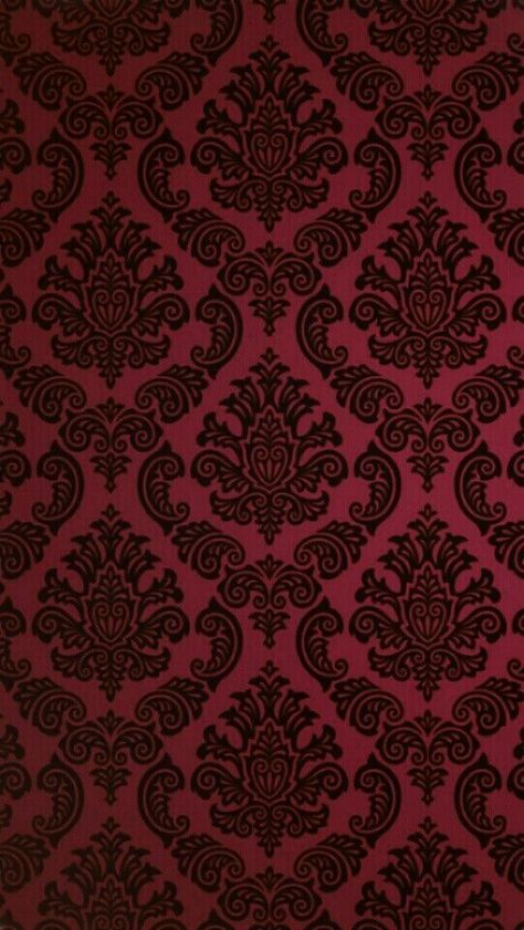 Gothic Fabric Pattern, Hazbin Hotel Aesthetic, Goth Wallpapers, Gothic Scrapbook, Vampire Room, Tattoos Color, Red Gothic, Gothic Pattern, Dark Red Wallpaper