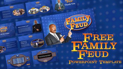 No doubt, you need exceptional PowerPoint designs if you want to stay people focused on your lecture. The Free Family Feud PowerPoint template is such a design that ensures 100% audience attention. This template is inspired by the popular American television game show, “Family Feud”, which was developed by Mark Goodson. Our creative designers have The post Free Family Feud PowerPoint Template appeared first on SlideBazaar. Family Feud Background, Family Feud Template Free, Family Feud Template Power Points, Game Presentation, Family Feud Template, Powerpoint Designs, Powerpoint Game Templates, What Is Family, Family Feud Game