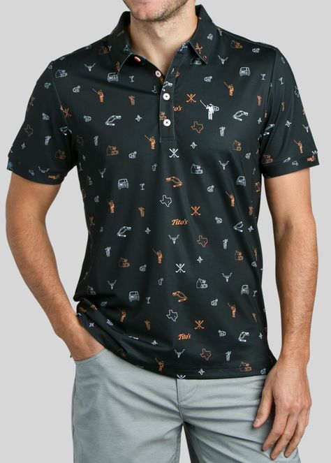 William Murray Golf teams up with Tito’s Vodka on a Texas-themed golf shirt collection | Golf Equipment: Clubs, Balls, Bags | Golf Digest Golf Clothes, Golf Digest, Bill Murray, Apparel Brand, Navy Shorts, Shirt Collection, Golf Shirt, Golf Equipment, Golf Outfit