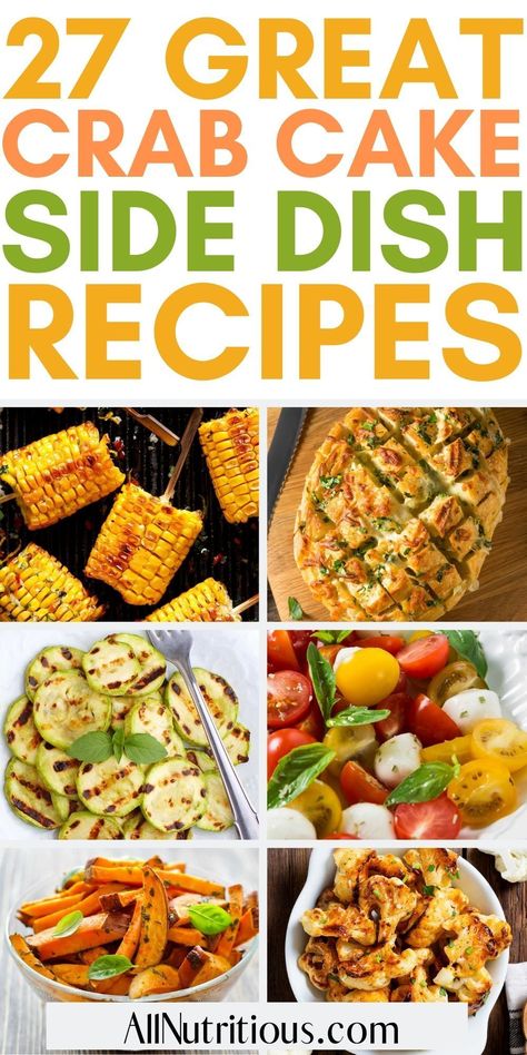 If you are looking for the best side dishes to compliment your favorite crab cakes you must check out these yummy sides for crab cakes. You will love having any of these flavorful crab cake side dish recipes. Crab Cakes And Sides, Crab Feast Side Dishes, Crab Cake Side Dishes, Side Dishes For Crab Cakes, Crab Cake Dinner Side Dishes, What To Serve With Crab Cakes, Sides For Crab Cakes, Sides For Crab, Crab Cake Dinner