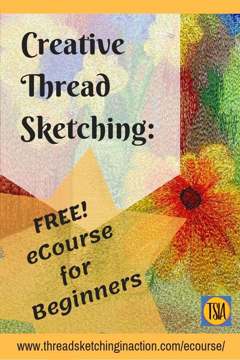 Machine Thread Painting, Thread Painting Free Motion, Fabric Journals Tutorials, Fabric Art Tutorials, Sewing Machine Drawing, Thread Sketching, Collage Quilts, Machine Embroidery Tutorials, Art Quilting