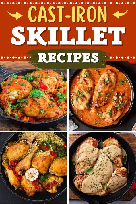 Try these cast-iron skillet chicken recipes for meals everyone will love! From casserole to chicken and rice, these dishes aim to please. Cast Iron Chicken Breast Recipes, Skillet Chicken Recipes, Cast Iron Chicken Recipes, Meals Everyone Will Love, Cast Iron Recipes Dinner, Iron Meals, Cast Iron Skillet Recipes Dinner, Continental Food, Easy Skillet Dinner