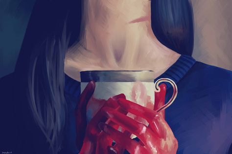 Murder princess by Secondus Mad Mikkelsen, Hannibal Fanart, Abigail Hobbs, Frederick Chilton, Hannibal Art, Wolf Trap, Wine Aesthetic, Hannibal Tv Series, Sir Anthony Hopkins