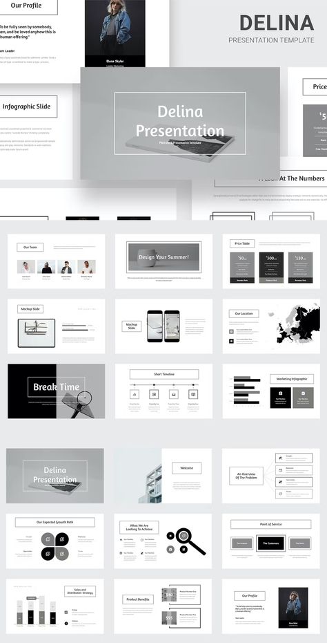 Grey Colors Pitch Deck Google Slides Presentation Templates - 60 presentation slides in total Google Slides Presentation, Slide Presentation, White Slides, Slides Presentation, Presentation Slides Templates, Pitch Deck, Presentation Slides, Grey And Gold, Google Slides