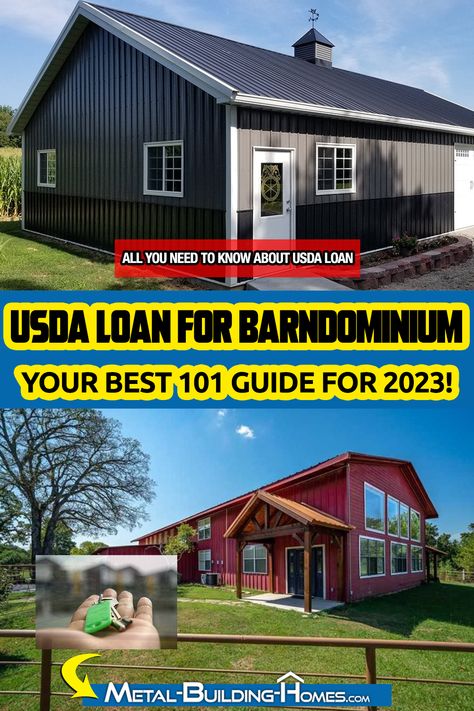 Building a barndominium is a considerable investment and requires a huge sum of money. One of the best ways to build one without draining your savings is by taking out a loan. You can avail many types of loans, one of which is the USDA Loan. This guide will tell you what a USDA Loan is and how it can help you build your barndominium. House Plans Under 100k To Build, Land And Construction Loan, How To Save Money Building A Barndominium, Low Cost Barndominium, Usda Loan Requirements, How Much Does It Cost To Build A Barndominium, How To Buy Land And Build A House, How To Build A Barndominium, Homestead Barndominium