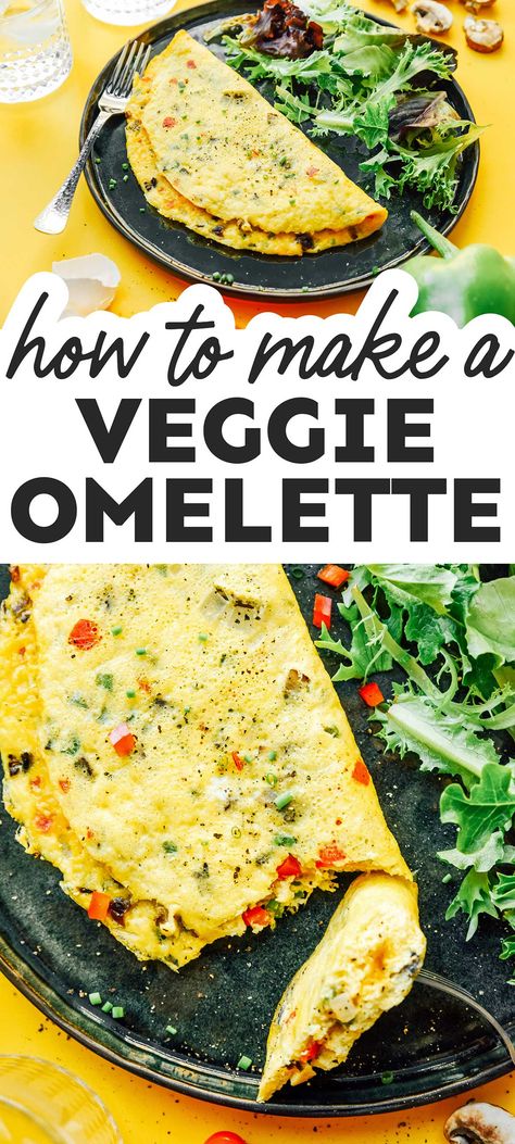 Omlet Recipes Vegetarian, Easy Veggie Omelette, Best Veggie Omelette Recipe, Omlet In A Mug Recipes, Omelette Recipe Easy Veggies, Vegetarian Egg Breakfast Recipes, Healthy Omlet Recipes Omelettes, Healthy Egg Omlet Recipes, Omelette With Vegetables