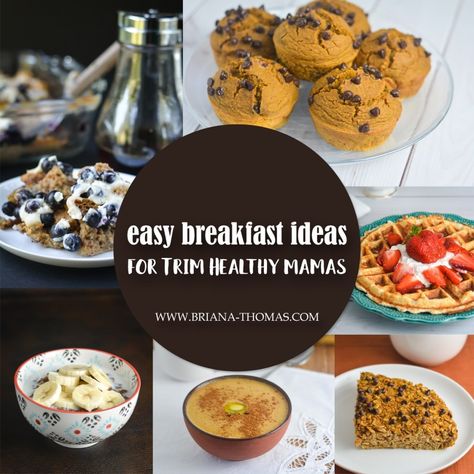 Easy Breakfast Ideas for Trim Healthy Mamas | Briana Thomas Trim Healthy Mama Recipes Dinner, Trim Healthy Mama Meal Plan, Trim Healthy Mama Breakfast, Thm Meal Plans, Trim Healthy Mama Diet, Briana Thomas, Thm Breakfast, Trim Healthy Recipes, Trim Healthy Mama Plan