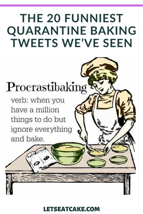 These funny bread baking tweets are totally relatable and will have you laughing, especially if you're baking banana bread or your own sourdough boule. #baking #tweets #humor #memes #bread #bakingbread #sourdough #homemade Baking Quotes Bakers, Baking Quotes Funny, Funny Baking Quotes, Bakery Quotes, Baking Puns, Funny Cupcakes, Baking Soda Face, Baking Quotes, Cake Quotes