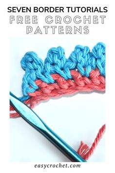 Easy Crochet Borders, Easy Crochet Borders For Blankets, Crochet Blanket Borders, Borders Crochet, Crochet Borders For Blankets, Crochet Edging Patterns Free, Blanket Borders, Crochet Journal, Blanket Border