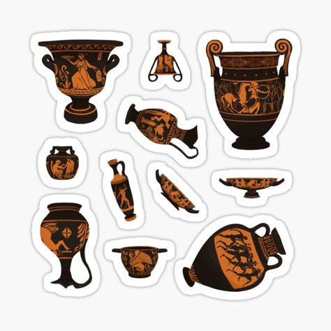 History Stickers | Redbubble History Stickers Printable, History Aesthetic Stickers, Ancient Rome Aesthetic, History Stickers, Rome Aesthetic, Stickers School, History Background, Ancient Greek Pottery, Greek Pottery