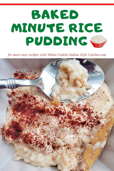 Baked Minute Rice Pudding Rice Pudding Made With Minute Rice, Rice Pudding Minute Rice, Minute Rice Pudding Recipe Easy, Easy Rice Pudding With Minute Rice, Rice Pudding With Minute Rice, Rice Pudding Recipe Baked, Minute Rice Pudding Recipe, Minute Rice Pudding, Minute Rice Recipes