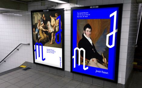 Jewish Museum identity by Sagmeister & Walsh Nex York, Sagmeister And Walsh, Subway Poster, Museum Identity, Museum Branding, Logos Photography, Museum Logo, Stefan Sagmeister, Text Poster