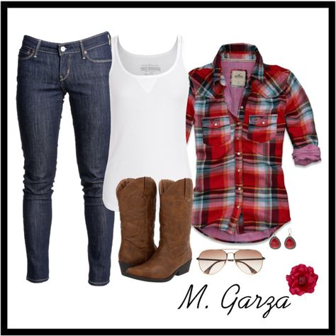 Cowgirl Style #2 Boho Country, Country Girls Outfits, Cowgirl Style, Horse Girl, Country Outfits, Western Outfits, Fall Winter Outfits, Plaid Shirt, Autumn Winter Fashion