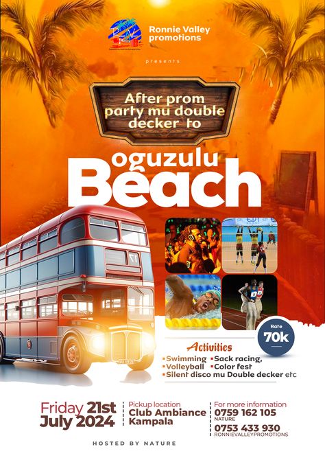 After party beach premium flyer, designed by oppomence. Contact us on 0247369275 Hangout Flyer Design, Beach Hangout, Beach Flyer Design, House Party Flyer Design, After Party Flyer Design, Beach Hangout Flyer Design, Beach Party Event Poster, Beach Party Flyer Design, Teen Hangout