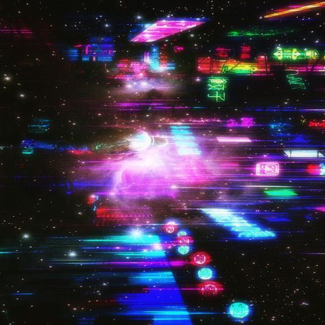 An Unexplainable Glitch In Space If You want to get this framed the website link is below.  👇  https://simplyframed.com/art-type/digital-print-frames Digital Glitch Art, Colorful Space Aesthetic, Rainbow Cybercore, Glitch Landscape, Galactic Aesthetic, Retro Space Art, Abstract Space Art, Space Core, Space Club