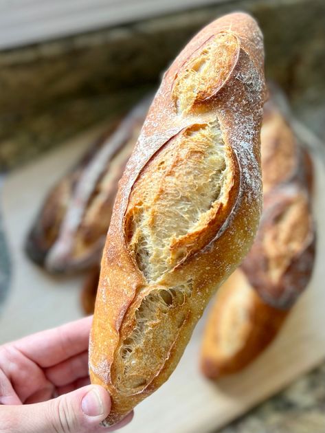 Sourdough Baguettes - Amy Bakes Bread Sourdough Baguette Recipe, Baguette Recipe, How To Store Bread, Baking Stone, Stale Bread, Serious Eats, Sourdough Recipes, Artisan Bread, Taste Testing