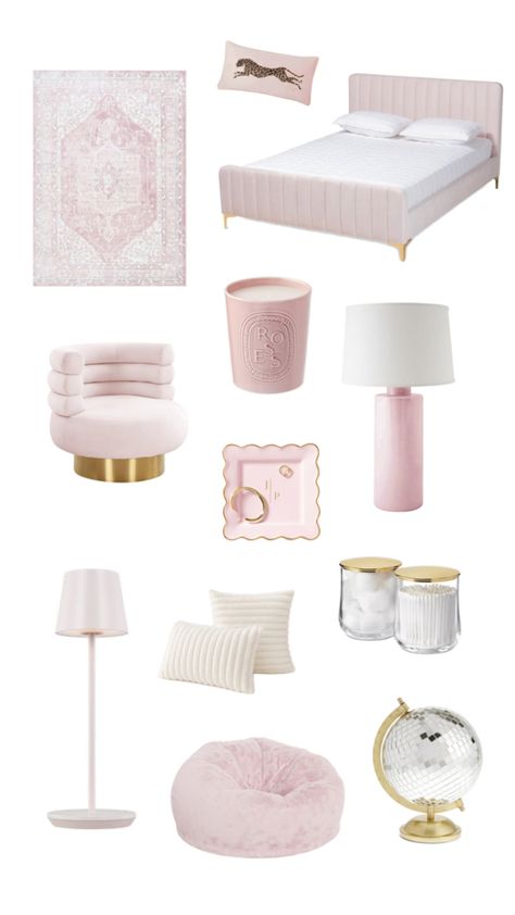 Beige Pink Room, Pink Clean Girl Room, Baby Pink Room Aesthetic, Pink Japandi, Cute Room Inspo, Room Inspo Pink, Light Pink Rooms, Room Pics, Beige Room