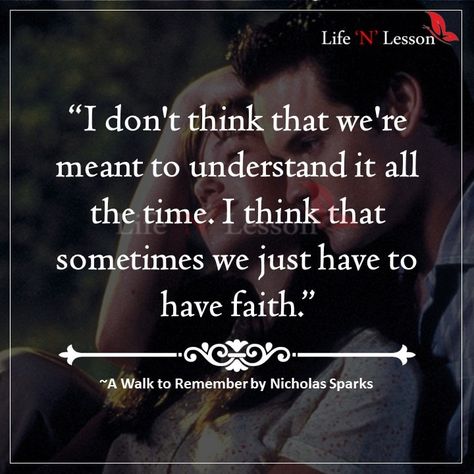 Quotes from A Walk to Remember Nicholas Sparks Movies Quotes, A Walk To Remember Quotes, Spark Quotes, Nicholas Sparks Quotes, Nicholas Sparks Movies, Nicholas Sparks Books, A Walk To Remember, Favorite Movie Quotes, German Quotes