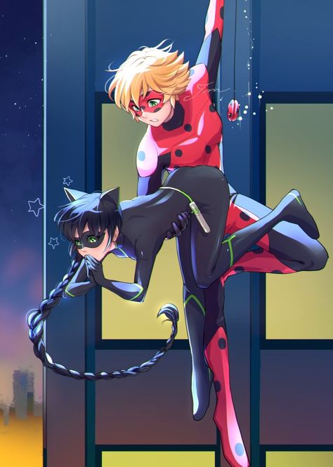 Ladybug X Cat Noir, Cat And Woman, Ladynoir Fanart, Cat Noir Fanart, Mlb Fanart, Character Silhouette, Mlb Fan Art, Tikki Y Plagg, Lady Noir