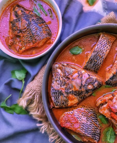 Did you prepare soup this weekend?  Growing up in Ghanaian Fanti home #soup on weekends is a tradition 🤦🏽‍♀️ (can you relate?) and today was no exception!   I made #tilapia and #basil light soup with a hint of #ginger (had to get the heat up you know! 😂  PS. I don’t use tomato paste in my cooking... it’s all fresh tomatoes🍅. My folks will have it with #fufu but I will just lick 👅 mine and enjoy the best part..  via @pascals_clean_eats #yum #delicious #tasty #africanfood Tilapia Soup, Light Soup, Ghana Food, Light Soups, West African Food, Nigerian Food, Sauce Tomate, African Food, Fresh Tomatoes