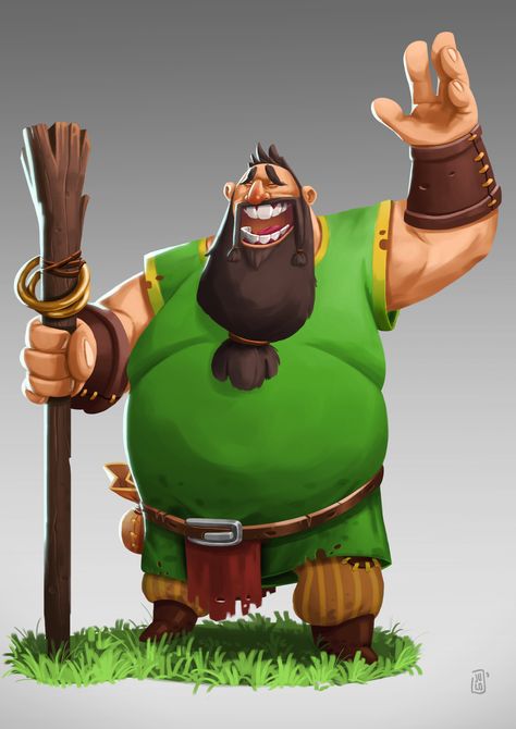 ArtStation - Little John, jules dubost Giant Character Design, John Robins, Giant Character, Game Characters, Character Poses, Game Character Design, Behance Project, Character Design Male, Cartoon Character Design