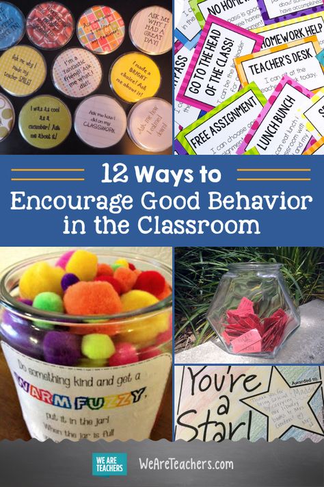 Ways to Encourage Good Behavior, Without Junky Prizes or Sugary Treats. From giving your students high fives and warm fuzzies to sending home star notes, these fun ideas from teachers are sure to encourage good behavior. #elementaryschool #classroom #classroommanagement Class Incentives, Classroom Incentives, Classroom Discipline, Student Prizes, Behavior Incentives, Behavior Rewards, We Are Teachers, Classroom Behavior Management, First Day Of School Activities